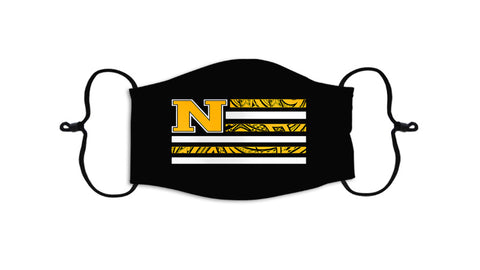 "Face Mask 2.0 Collection" N FLAG - YELLOW ON BLACK