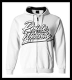 "Pride of the Westside Collection" White - Adult ZIP HOODIE